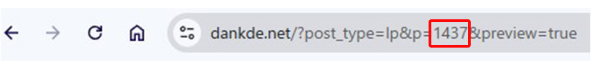 LPページのURL