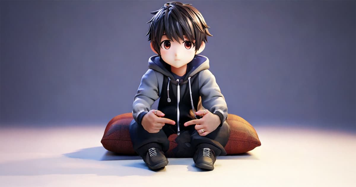 ライティング:男子キャラクター