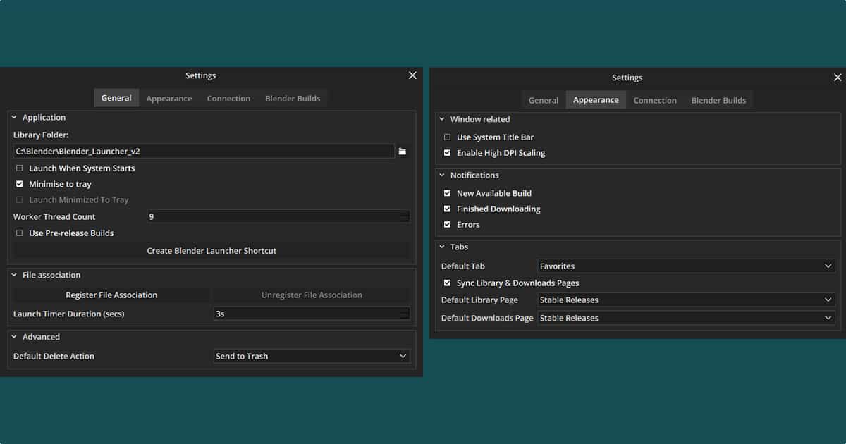 Bkender LauncherV2画面